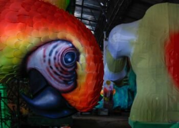 Festival de Parintins 2024: Garantido já tem 95% das alegorias prontas