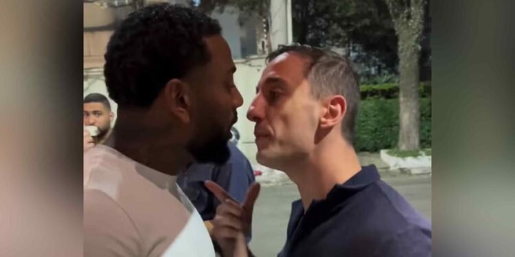 Nego do Borel e Luiz Otávio Mesquita durante discussão (Reprodução)