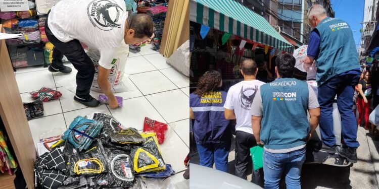 Operação no Centro de Manaus