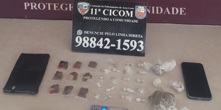 Homem é preso com drogas no Coroado, zona Leste de Manaus