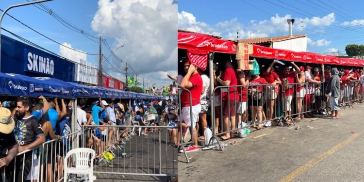 Filas dos Bois Garantido e Caprichoso - (Foto: João Dejacy/ Rios de Notícias)