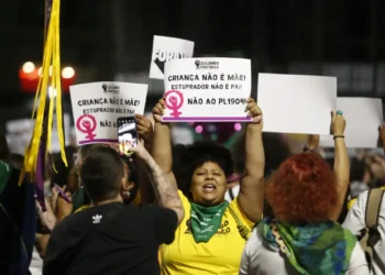 Em São Paulo, o protesto foi realizado na Avenida Paulista