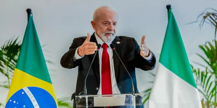 O presidente falou ainda sobre o encontro com a primeira-ministra da Itália Giorgia Meloni - (Foto: Ricardo Stuckert)