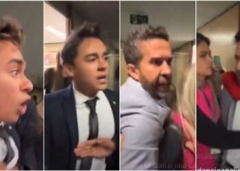 Nikolas e Janones quase saem no tapa - (Foto: Reprodução)