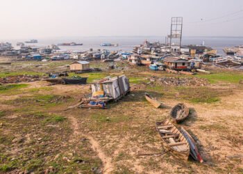 Seca no Educandos em 2023 - (Foto: João Dejacy/ Rios de Notícias)
