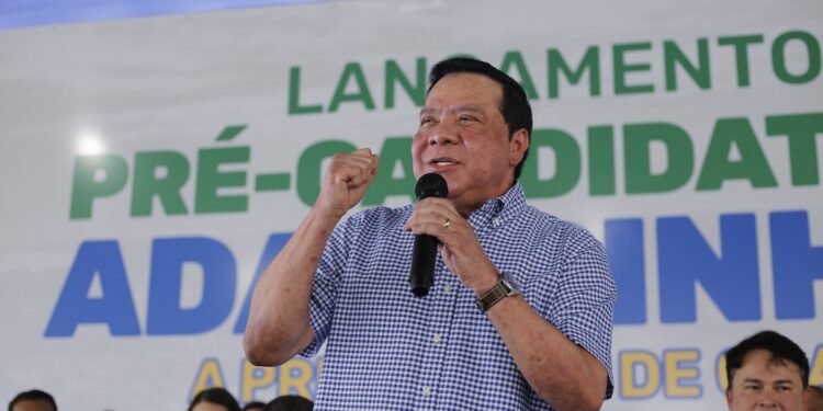 Pré-candidato a Prefeitura de Coari, Adail Pinheiro, durante evento político (Divulgação)