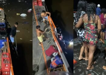 Barco colide com outro e passageiros são resgatados do rio, em Óbidos no Pará