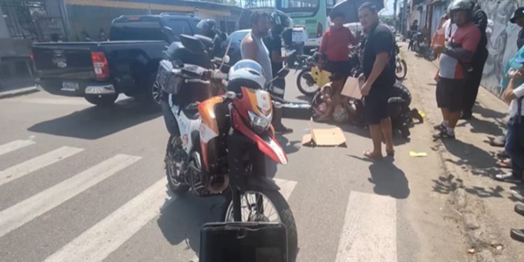 Criança é atropelada em faixa de pedestre no bairro Manoa