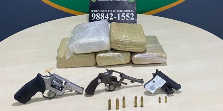 Drogas, armas e munições