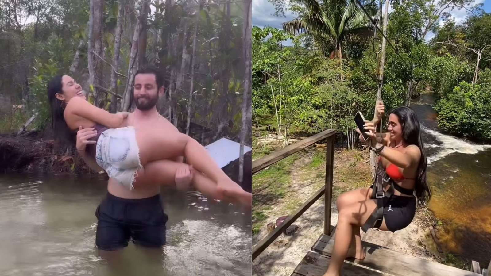 Em clima de romance, Isabelle e Matteus