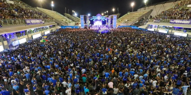 Festa da Vitória do Boi Caprichoso em 2023, no Sambódromo de Manaus (Arthur Castro/Secom)