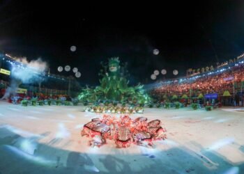 Festribal de Juruti tem disputa folclórica no Tribódromo (Marcos Santos/Ag. Pará)