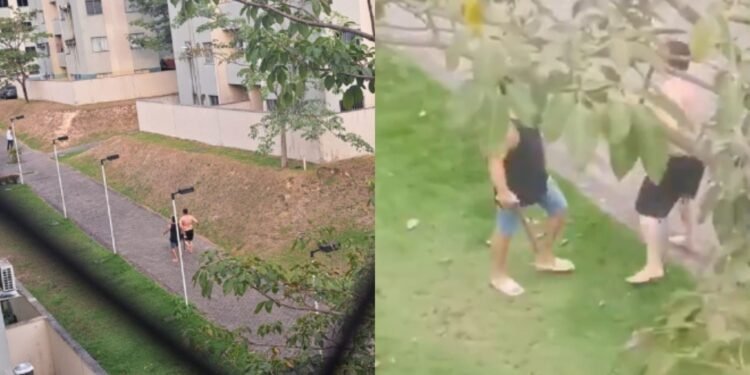 Homem briga na zona Norte