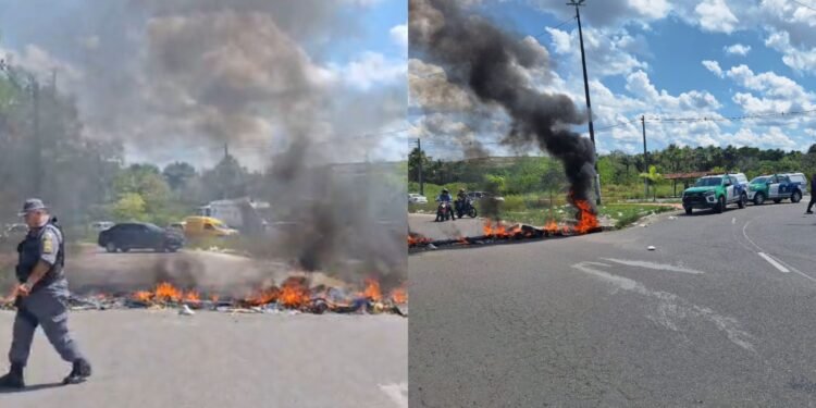 Manifestação na comunidade Nobre