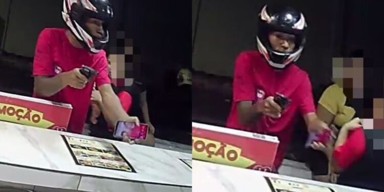 O homem estava armado