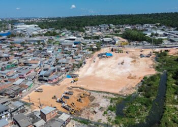 Obras do Prosamin+ avançam na comunidade da Sharp, zona Leste de Manaus - (Foto: Divulgação)