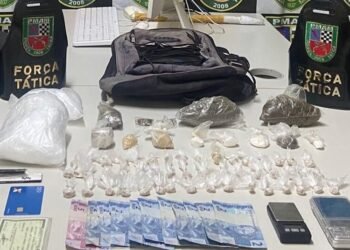 Polícia Militar apreende drogas em área de mata, em Iranduba