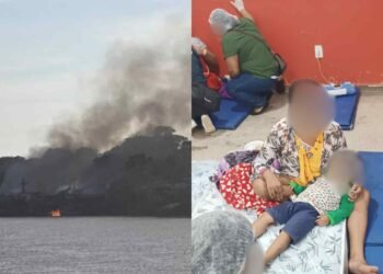 Vítimas recebem atendimento no hospital de Uarini (Reprodução)