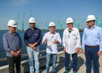 O vice-governador Tadeu de Souza se reuniu com dirigentes do Super Terminais - (Foto: Divulgação)