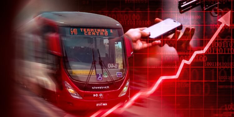 Assaltos a ônibus em Manaus - (Arte: Abraão Torres/ Rios de Notícias)