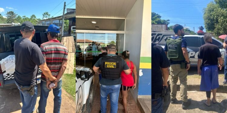 Três membros de uma família presos - (Foto: Divulgação/PC-AM)
