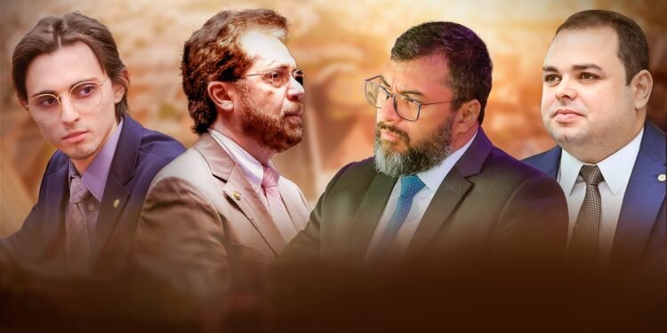 Plínio Valério rejeita aliança com governador Wilson Lima e Roberto Cidade - (Arte: Abraão Torres/ Rios de Notícias)