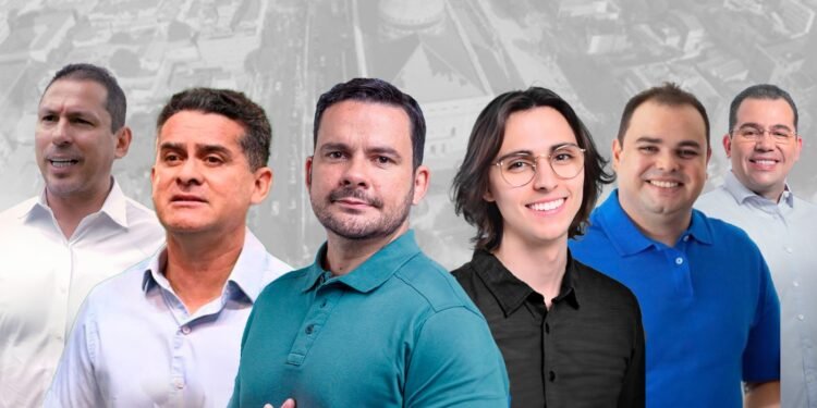 Pré-candidatos à Prefeitura de Manaus - (Arte: Abraão Torres/ Rios de Notícias)