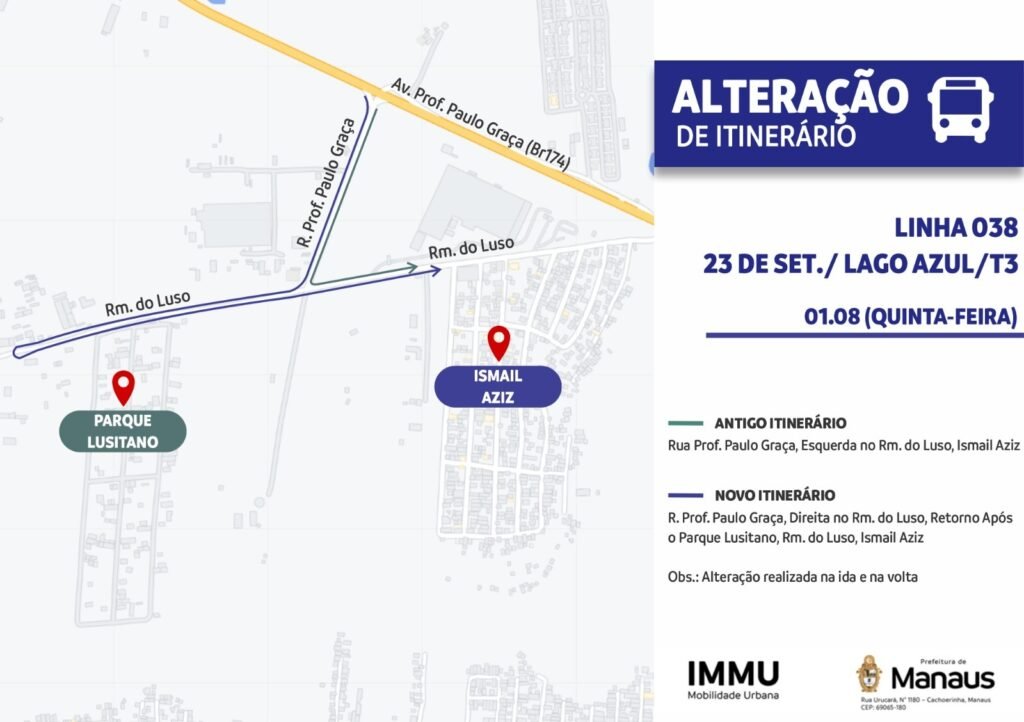 Alteração de itinerário em Manaus - (Arte: Divulgação)