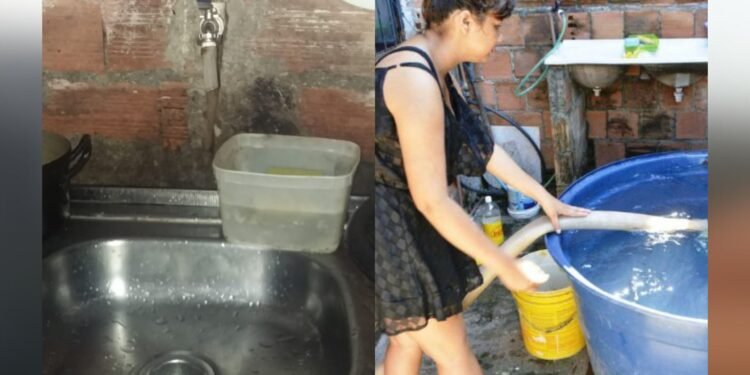 falta de água em Manaus