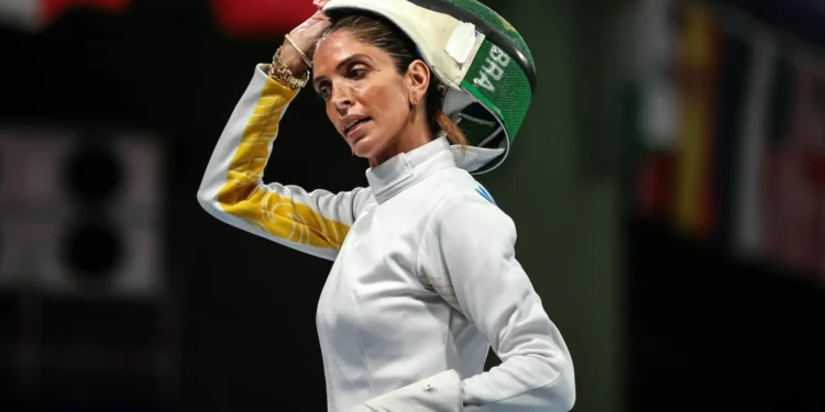 Atleta Nathalie Moellhausen em ação nos Jogos Olímpicos Paris 2024 - (Foto: Gaspar Nóbrega/COB)