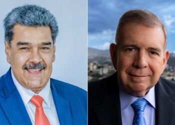 (A esquerda, Nicolás Maduro, e a direita, González Urrutia, candidatos a presidência da Venezuela (Reprodução)