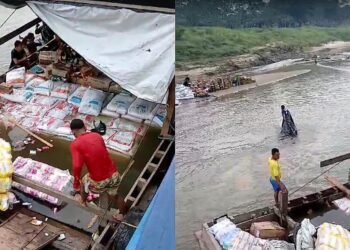 Barco afunda após bater em tronco no rio Purus