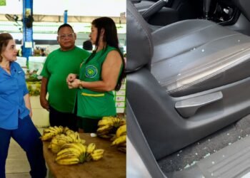 Vídeo: Carro de comitiva do PL-Novo é assaltado durante visita à Feira da Banana