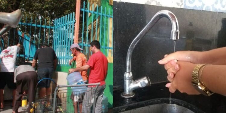 Falta de água