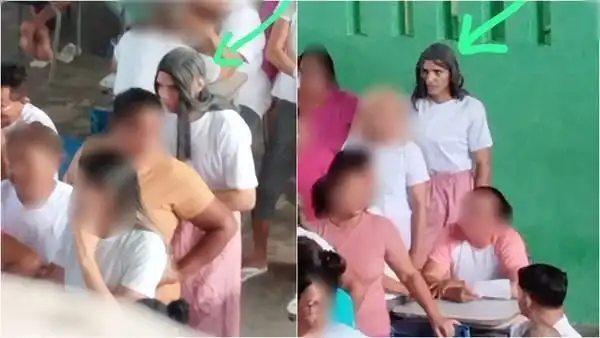 Membros de facção criminosa tentam fugir de presídio disfarçados de mulher