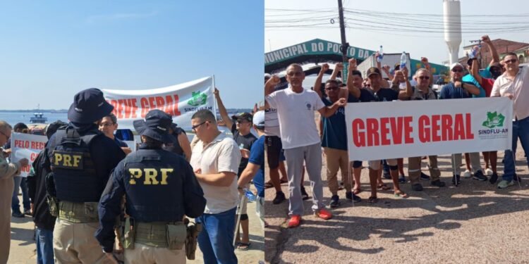 Manifestação dos Fluviários