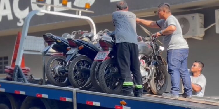Motos apreendidas