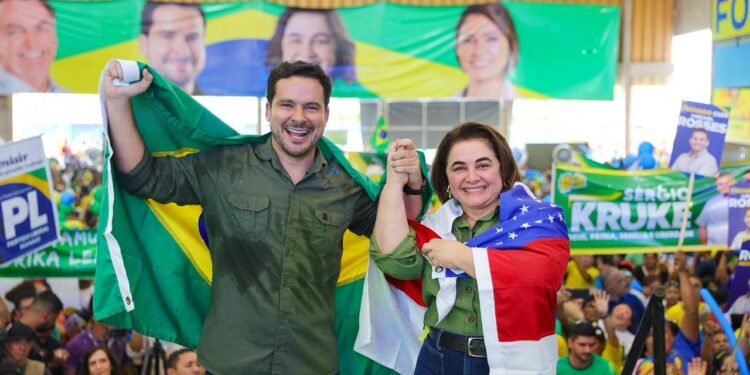 Com apoio de Bolsonaro, Capitão Alberto Neto e Professora Maria do Carmo lançam coligação 'Ordem e Progresso'