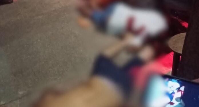 Homens atingidos por disparos no Tarumã (Fot: Reprodução)