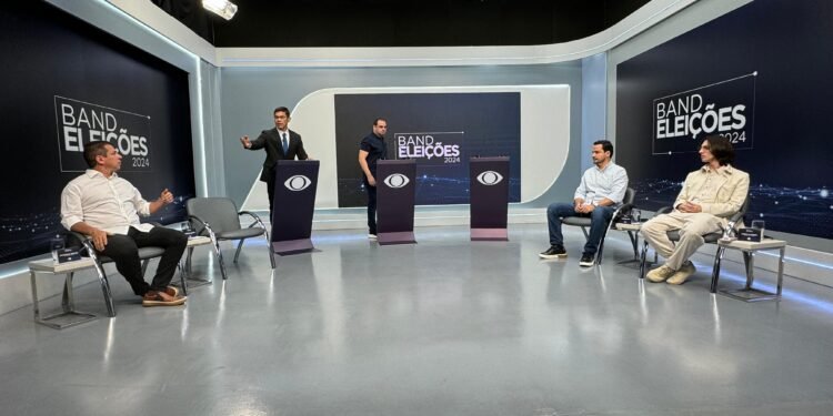 Ausência de David Almeida no debate (Foto: Reprodução)