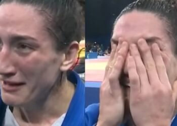 mayra aguiar chora durante entrevista