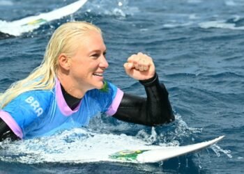 A brasileira Tatiana Weston-Webb nas Olimpíadas de Paris - Foto: Jerome Brouillet/AFP