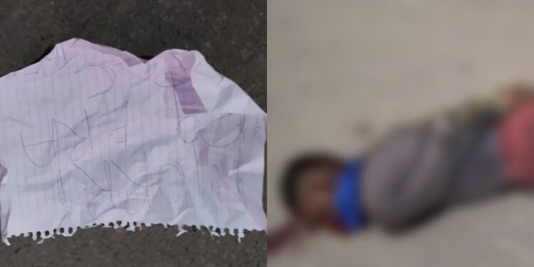 "Morri porque era do PCC": corpo é encontrado com bilhete