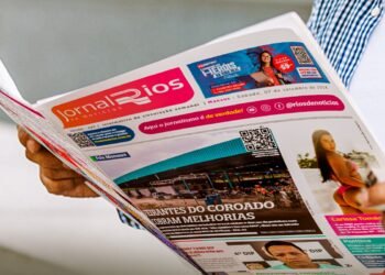 Jornal Rios de Notícias está disponível na versão digital (Arte: Abrão Torres/Rios de Notícias)