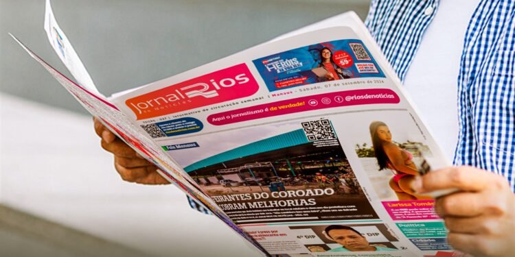 Jornal Rios de Notícias está disponível na versão digital (Arte: Abrão Torres/Rios de Notícias)