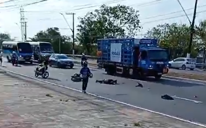 Motociclista morre em acidente