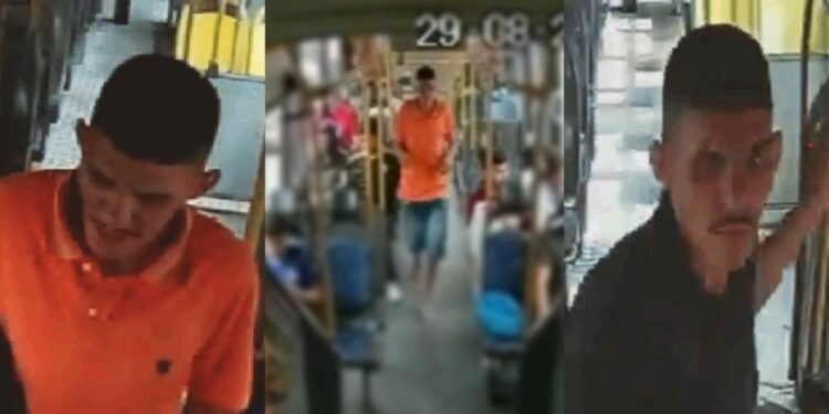 Homem envolvido em roubos a ônibus do transporte coletivo é procurado pela polícia