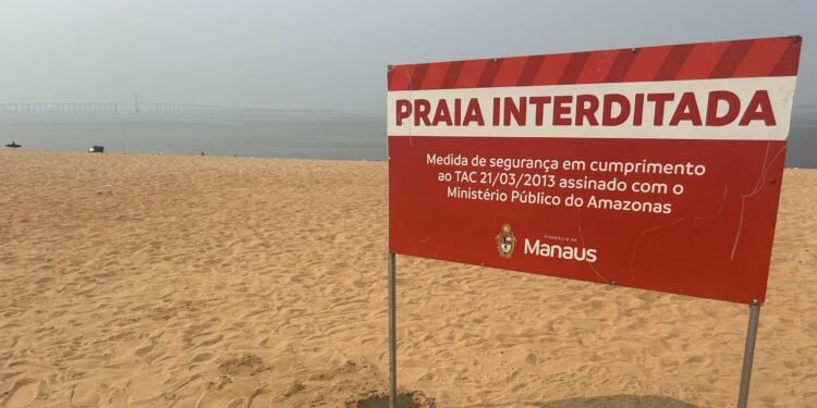 Praia interditada
