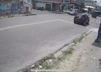 Mulher é assaltada em parada de ônibus do bairro Cidade Nova (Foto: Reprodução)