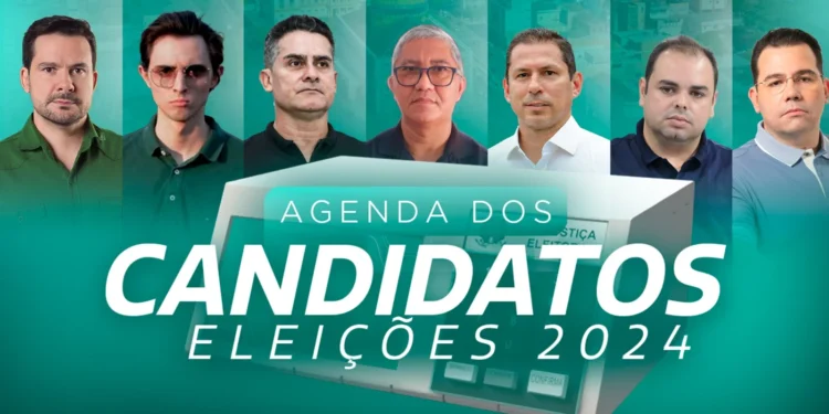 Candidatos divulgam a agenda desta segunda, 16 (Arte/Abraão Torres/Rios de Notícias)